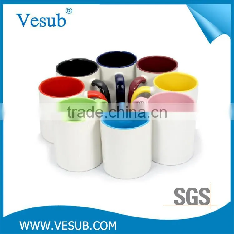 Top grade professional 11OZ double color customized vacuum magic mug sublimation