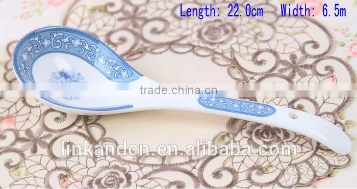 SP1521 Haonai Chinese ceramic spoon, ceramic soup spoon