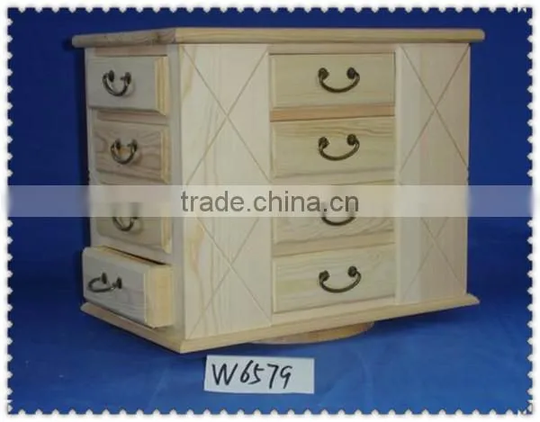 eco-friend natural wooden cabinet with basket drawes for living room