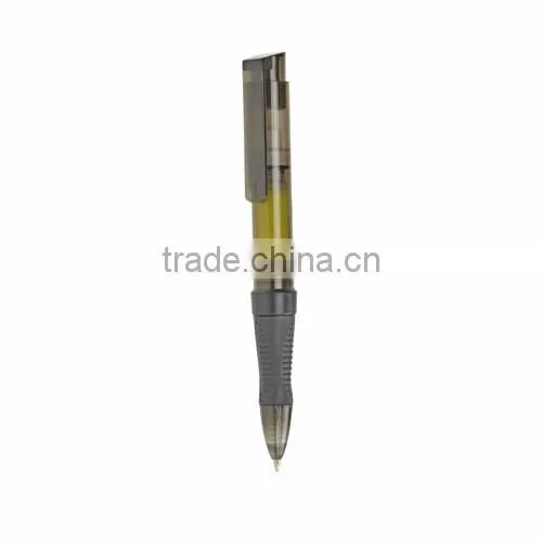 ballpoint pens in plastic case with memo stickers and rubber grip