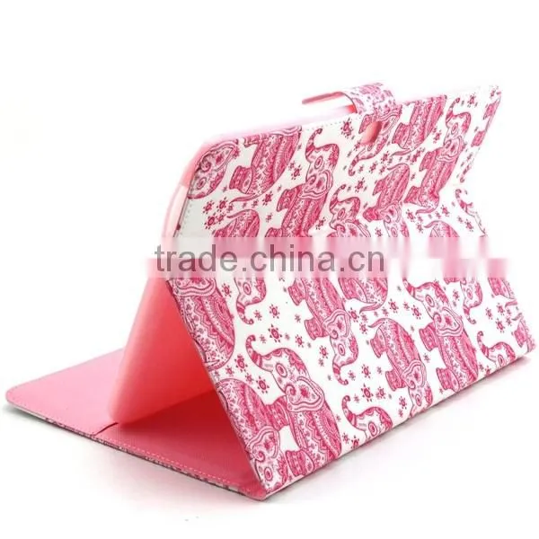 Accept Custom Painting PU Leather Colorful Case For Samsung T530