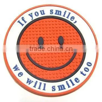 Soft pvc coaster