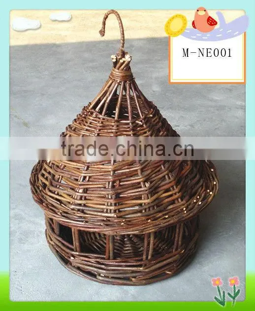 Wicker flowerpot for garden decoration & willow flower basket