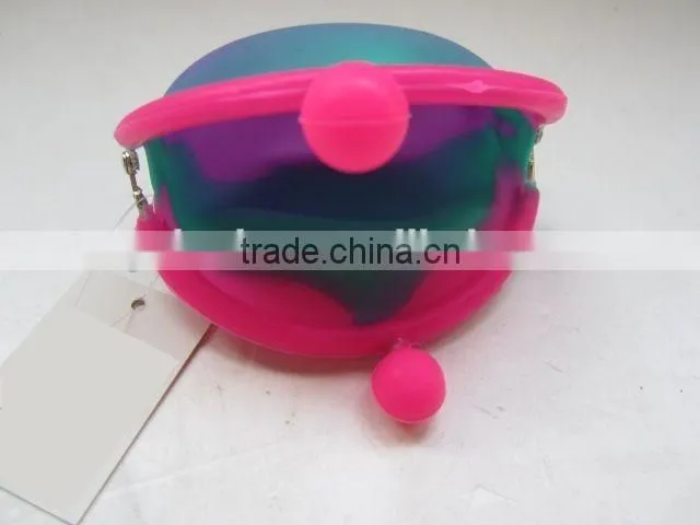 Gradually Changing Color Silicone Purse/ Colorful Coin Purse