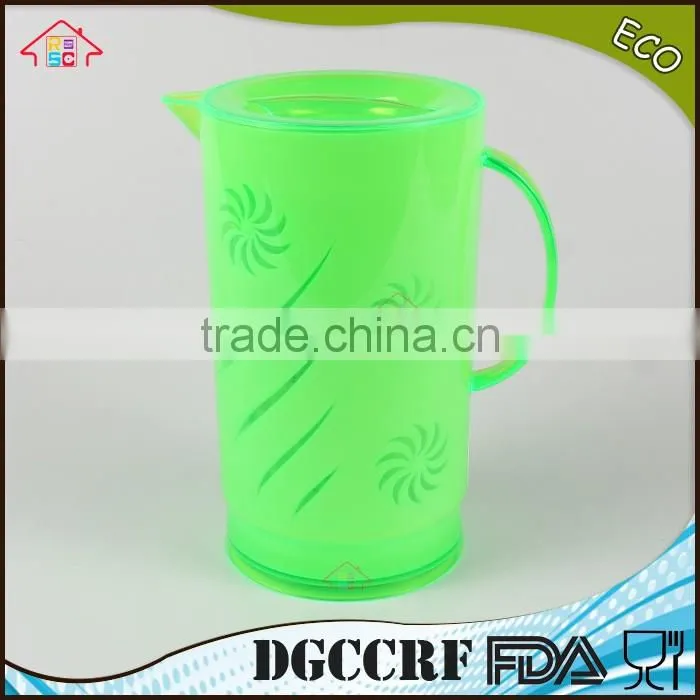 NBRSC set of 5 pcs Plastic Cold water kettle ps water jug drinking teapot PP canteen double layer watering can
