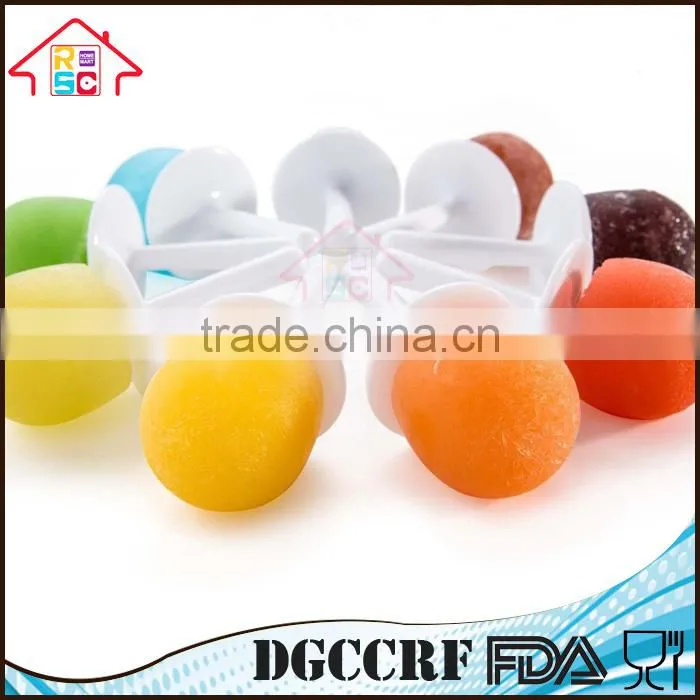 Set of 9 Silicone Mini Pop Molds Kitchen Tools Ice Cream Popsicle Maker