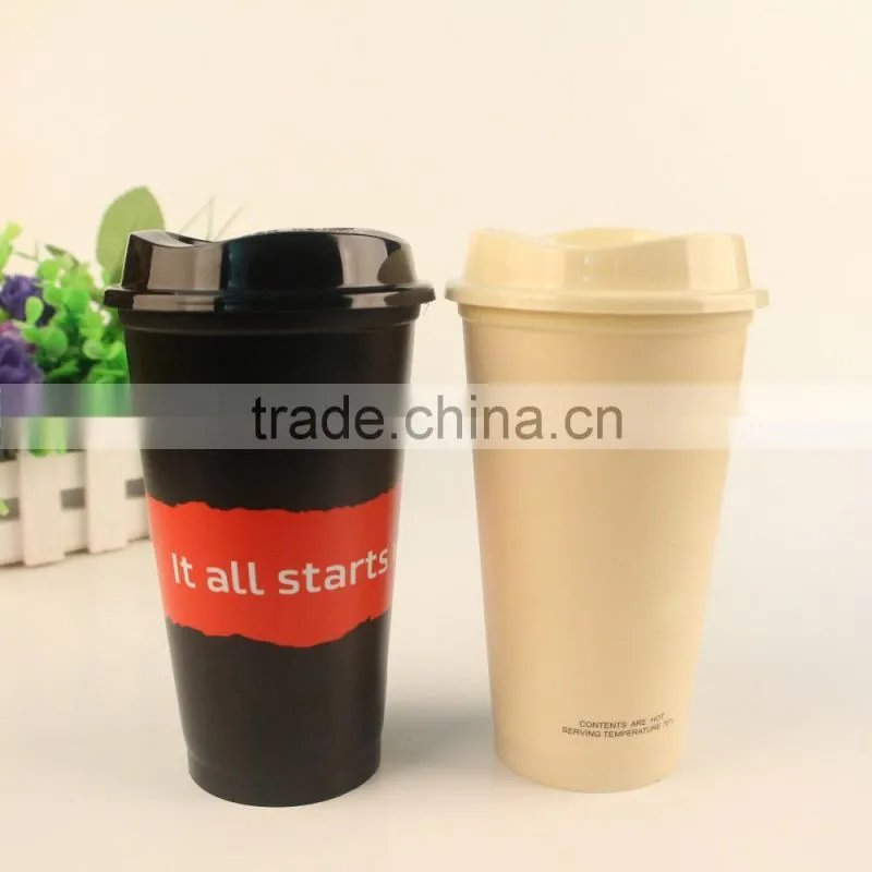 customized design reusable cups with lids for promotion