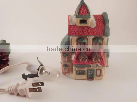 Hand Painted Porcelain Christmas Village