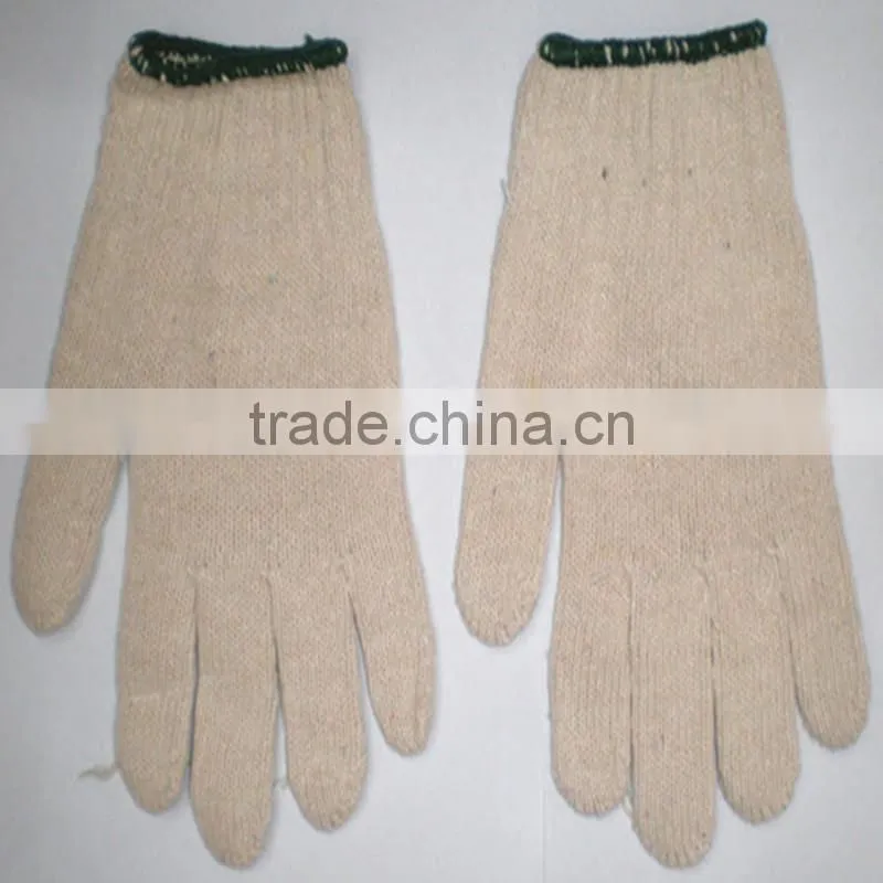 10 gauge nature white cotton knitted glove