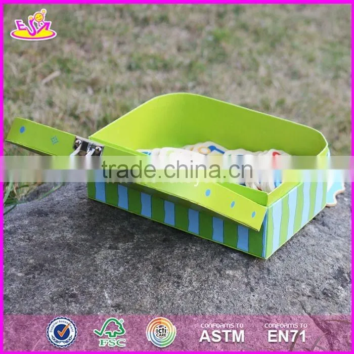 2017 new design lovely wooden kids toy storage W08C172
