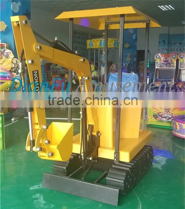 Amusement park rides items kids electric digger/hot sale kids rides excavator/children