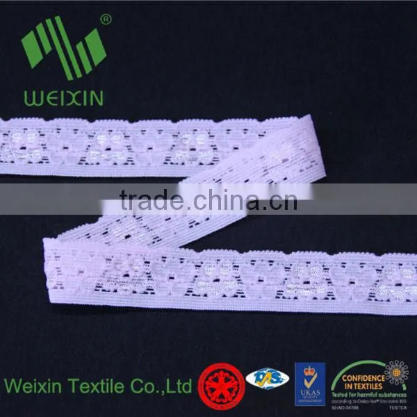 Fashion crochet picot elastic lace trim