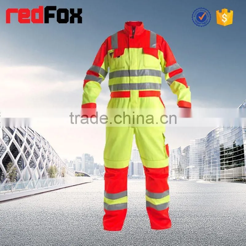 2016 new design hi viz reflective safety coverall