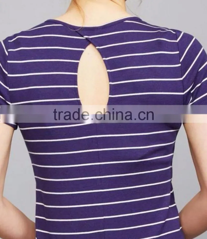 Striped maternity clothes pregnant women dresses
