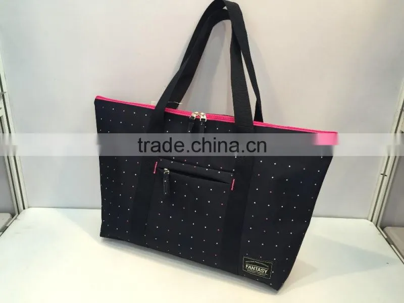 2017 hot sales wholesales custom polyester women tote bag