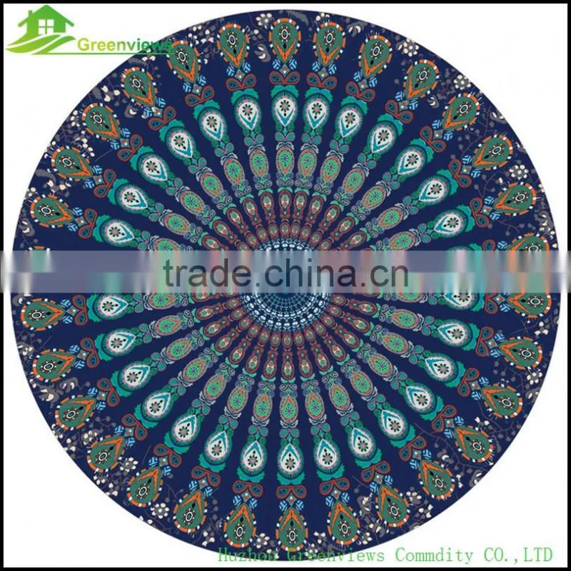 China Yoga Mat Picnic Mat mandala round roundie oversized beach towel in china custom round towel