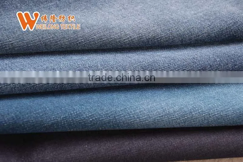 High quality best price cotton polyester stretch slub bull denim fabric for girls' jeans and shorts