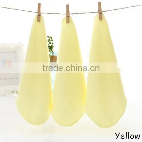 wholesale baby face and hand towel plain handkerchiefs colored washcloth