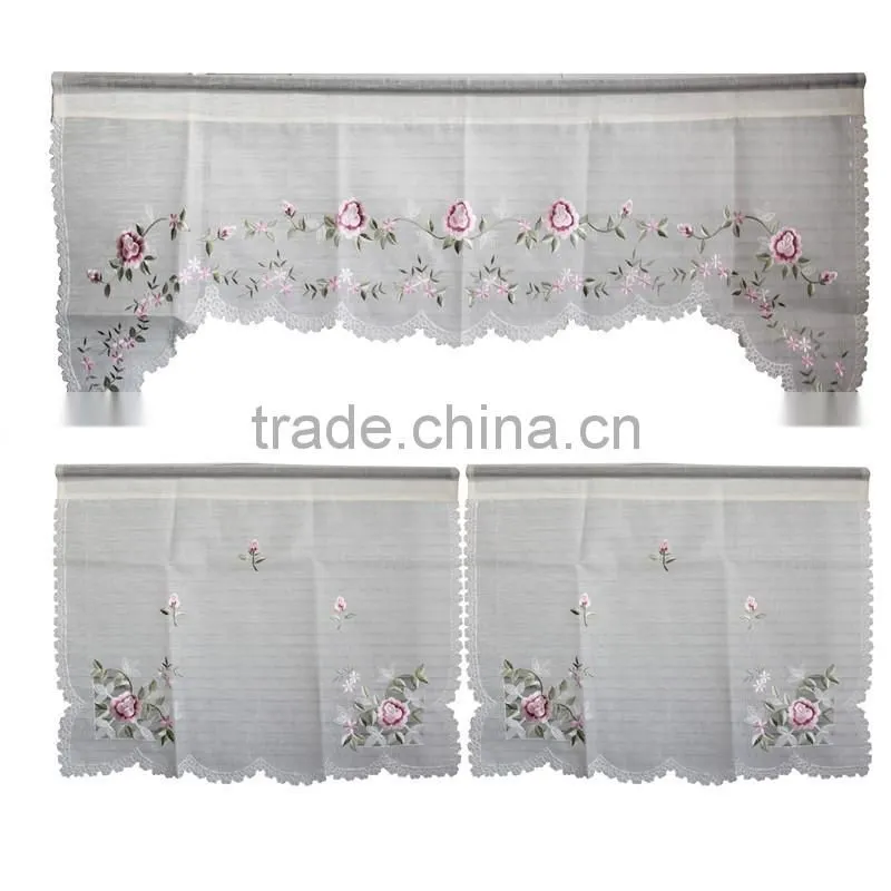 Embroidered Curtains, Kitchen Curtains