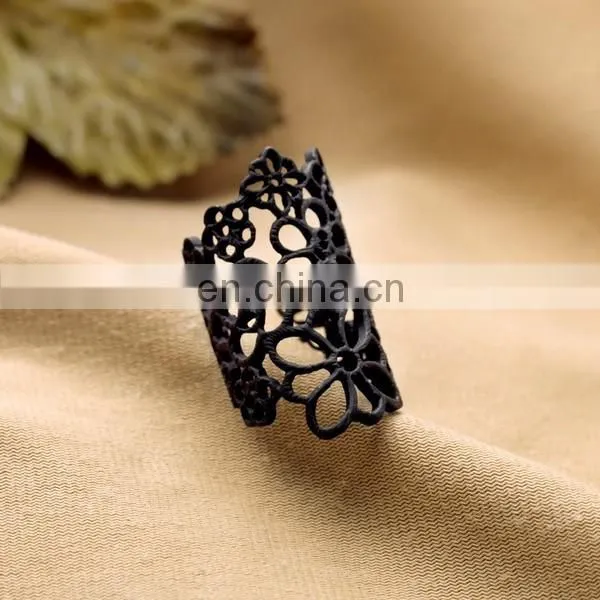 Fashion Hoop Lace Flower Rings Women's Rings Jewelry