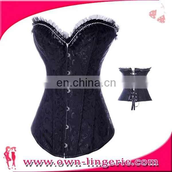black lace woman tops corset sexy lingerie