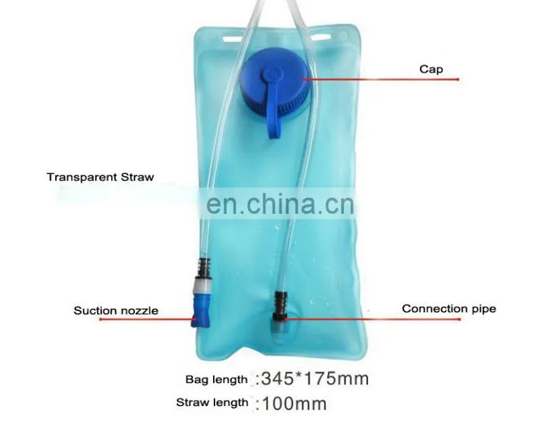 2016 The most simple with the straw portable water bladder bag