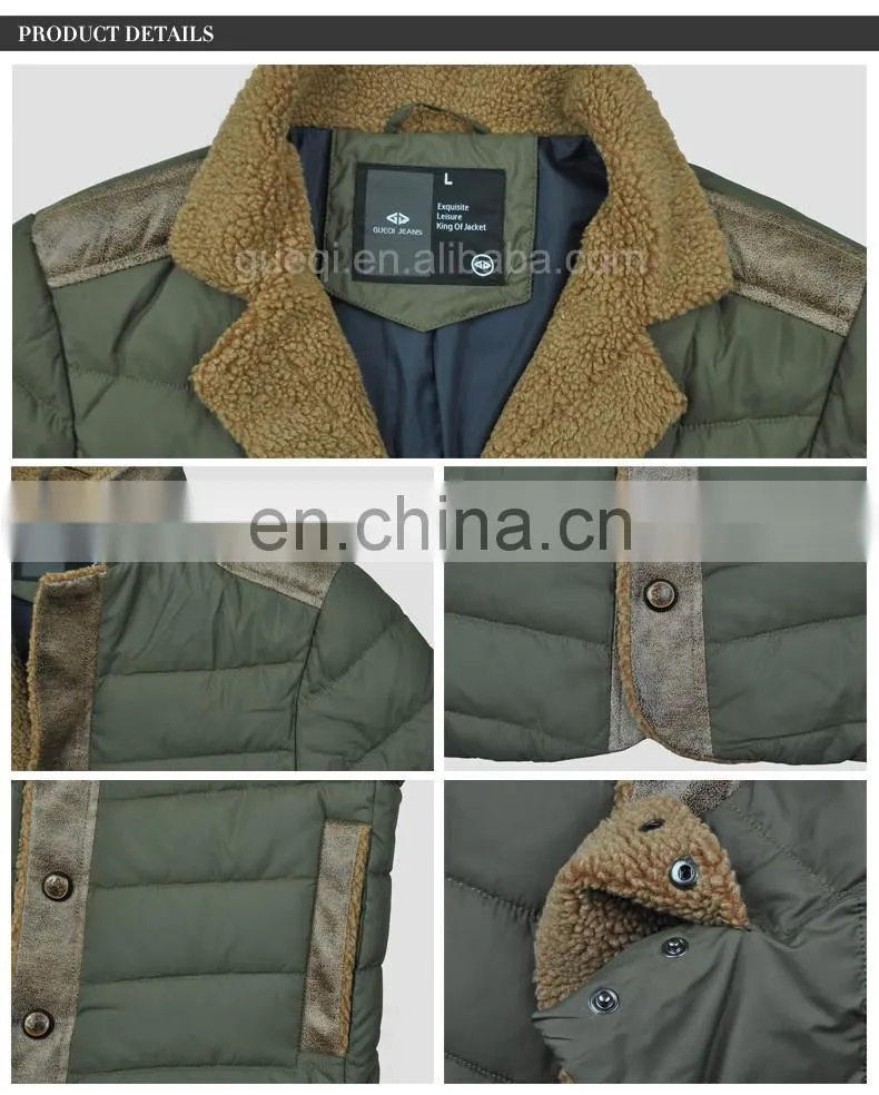 2015 fur collar and placket pu cuff Softshell jacket