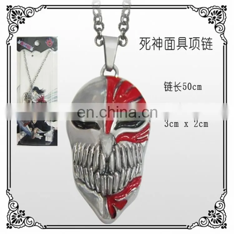 New Style Hot Kurosaki Ichigo mask Bleach Necklace Wholesale Fashion Anime