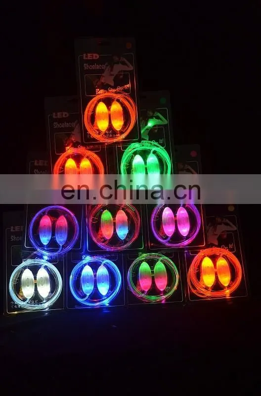 PU material led flashing shoelace for night party
