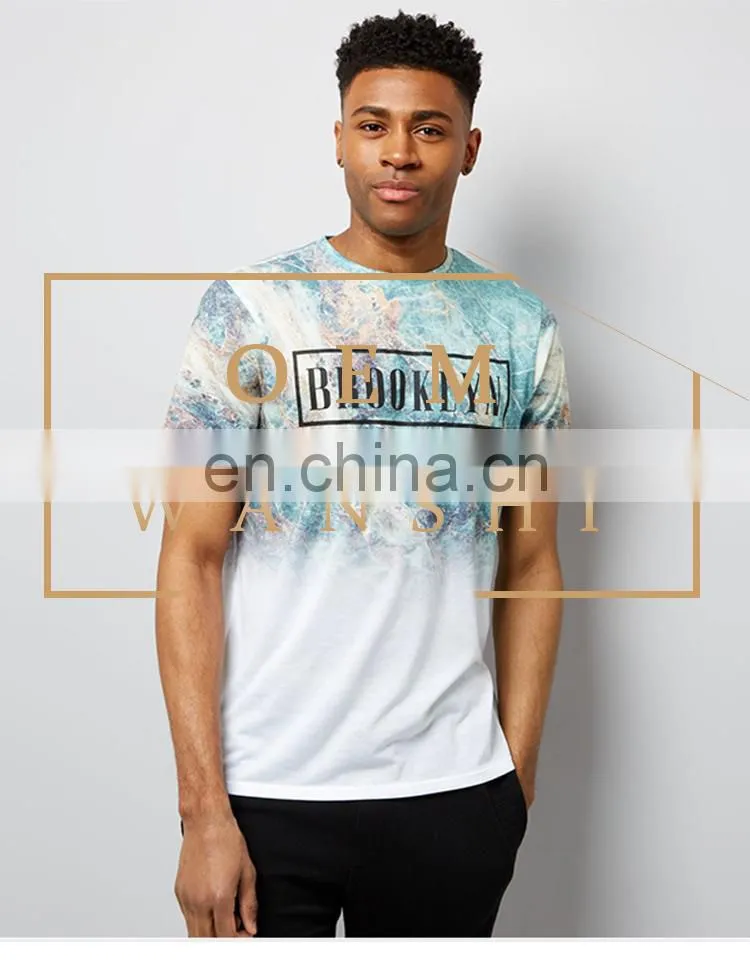top selling casual summer beach oversized men printed t shirt