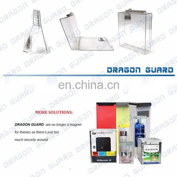 DRAGON GUARD High Quality Anti shoplifting EAS Razor Safer Box for Supermarket