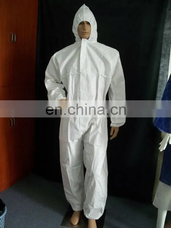 disposable nonwoven PP coverall protective working gown