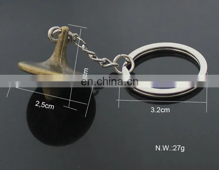 metal alloy spinning top key chain with logo spinning top toys keychain promotional gifts for adults and children