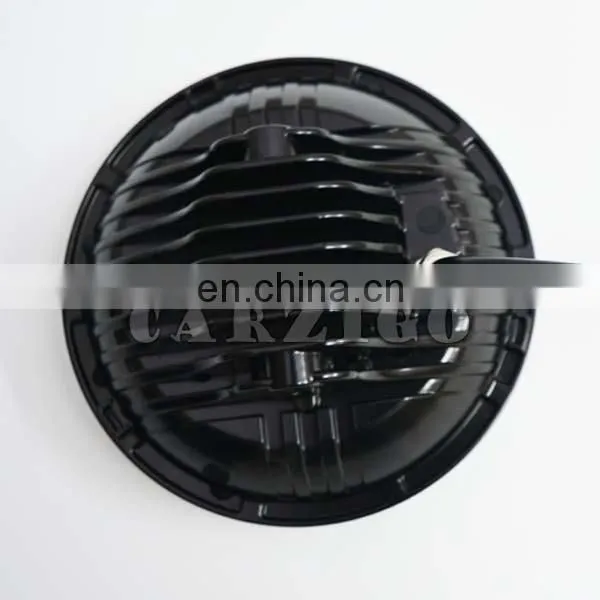 czg-775 assembly conversion kit housing black projector 7 inch 75w led round headlight for universal cars for harley motorcycles
