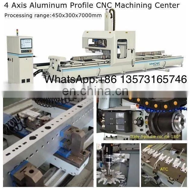 Industry Aluminium Machine.New Gantry Four Axis Drilling and Milling Processing Center,aluminum cnc machine 4 axis