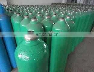 ISO9809 standard oxygen gas bottle with valve
