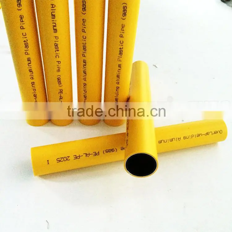 Factory Directly flexibility PE-AL-PE gas pipe orange long life span five-layer pipe with well airproof