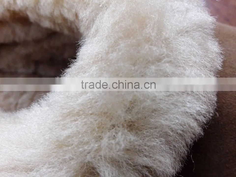 Women's Backless Sheepskin Slippers