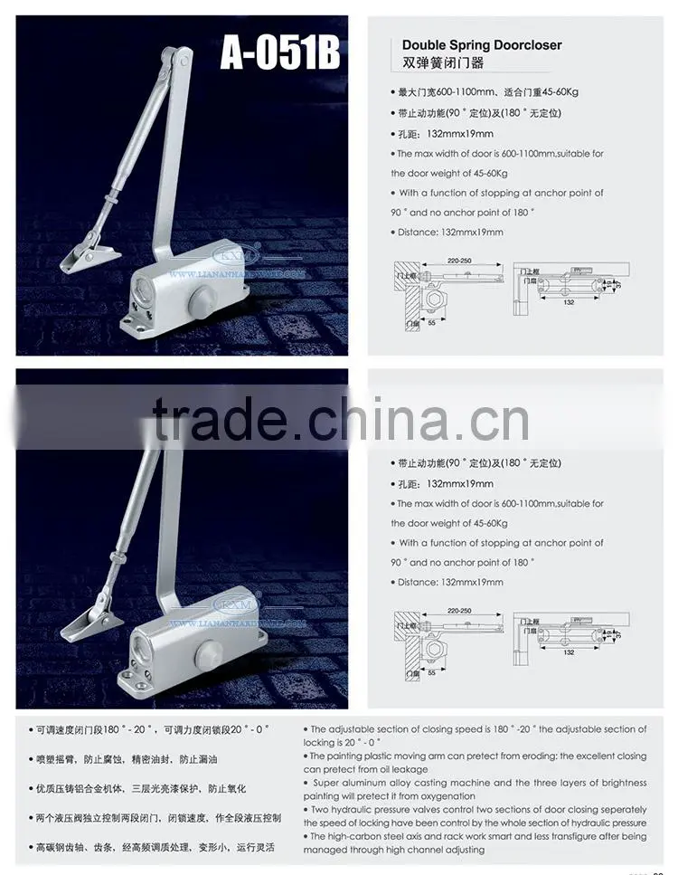 Home Automation silent smart door closer supplier A051B
