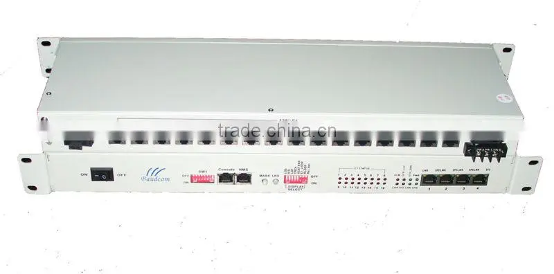 Optical Ethernet over 16E1 G 703 converter