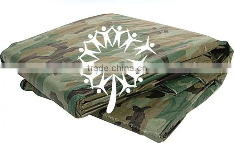 Camouflage waterproof tarps PE tarpaulin