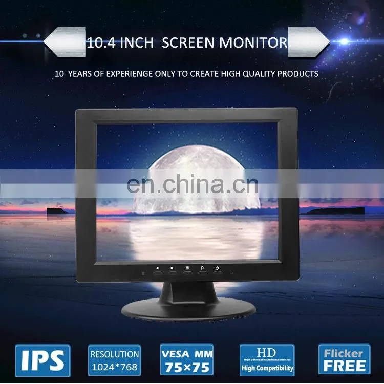 Industrial 10.4 inch Small VGA TFT Led PC computer Monitor