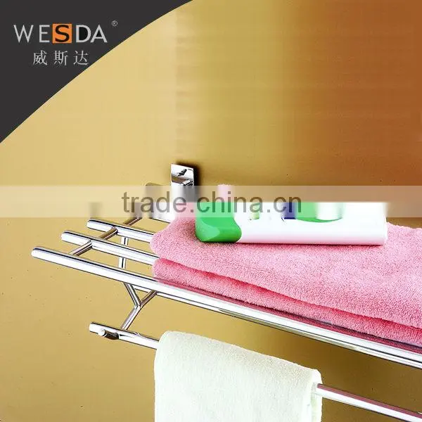 Wesda Strong Stainless Steel Bathroom Towel Racks Wall Mounted Made in china A115