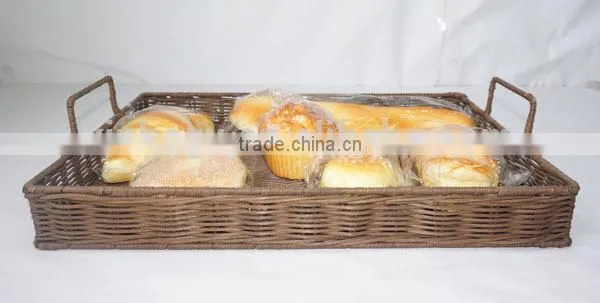 handmade rectangular wicker tray