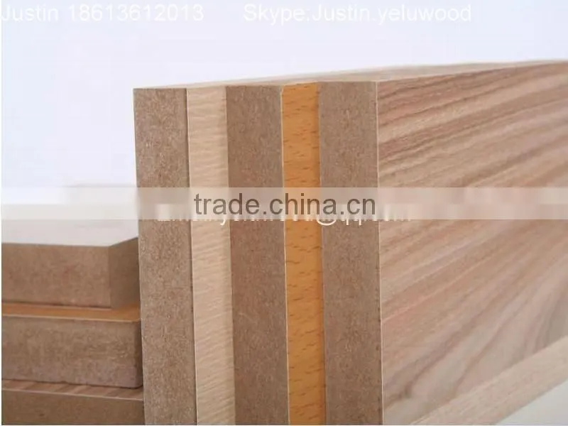 melamine mdf 1830X2440mm with high quality