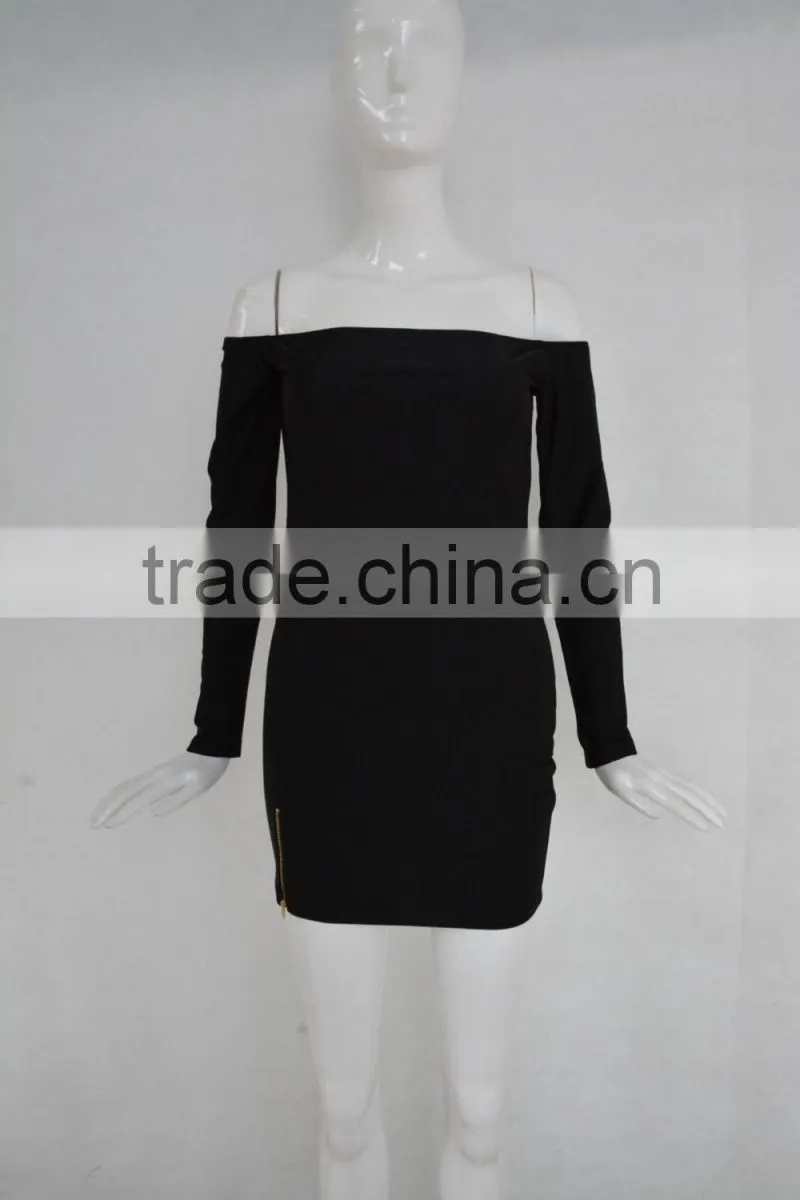 Ladie fashion dress slim package hip party dress sexy evening dress