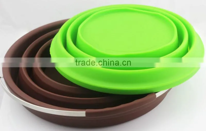 2016 Promotional Ideal Foldable Rubber Bucket