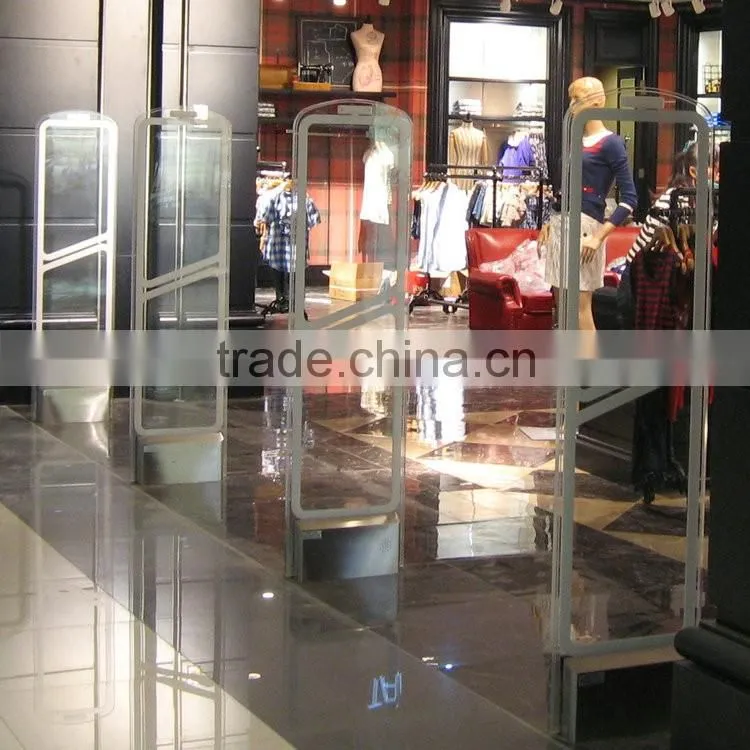 58KHz acrylic alarm dual antennas AM anti-shop-thefting eas system for stores&supermarket
