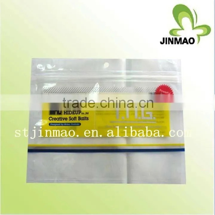 Printed OPP plastic bag with hole