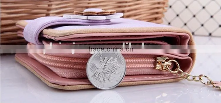 nice-looking pu young girl clutch wallet